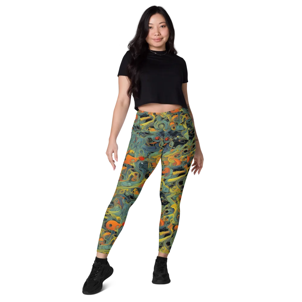 Orbital Tide on Leggings with Pockets — Front