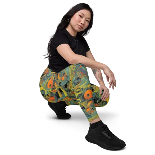 Orbital Tide on a Leggings with Pockets