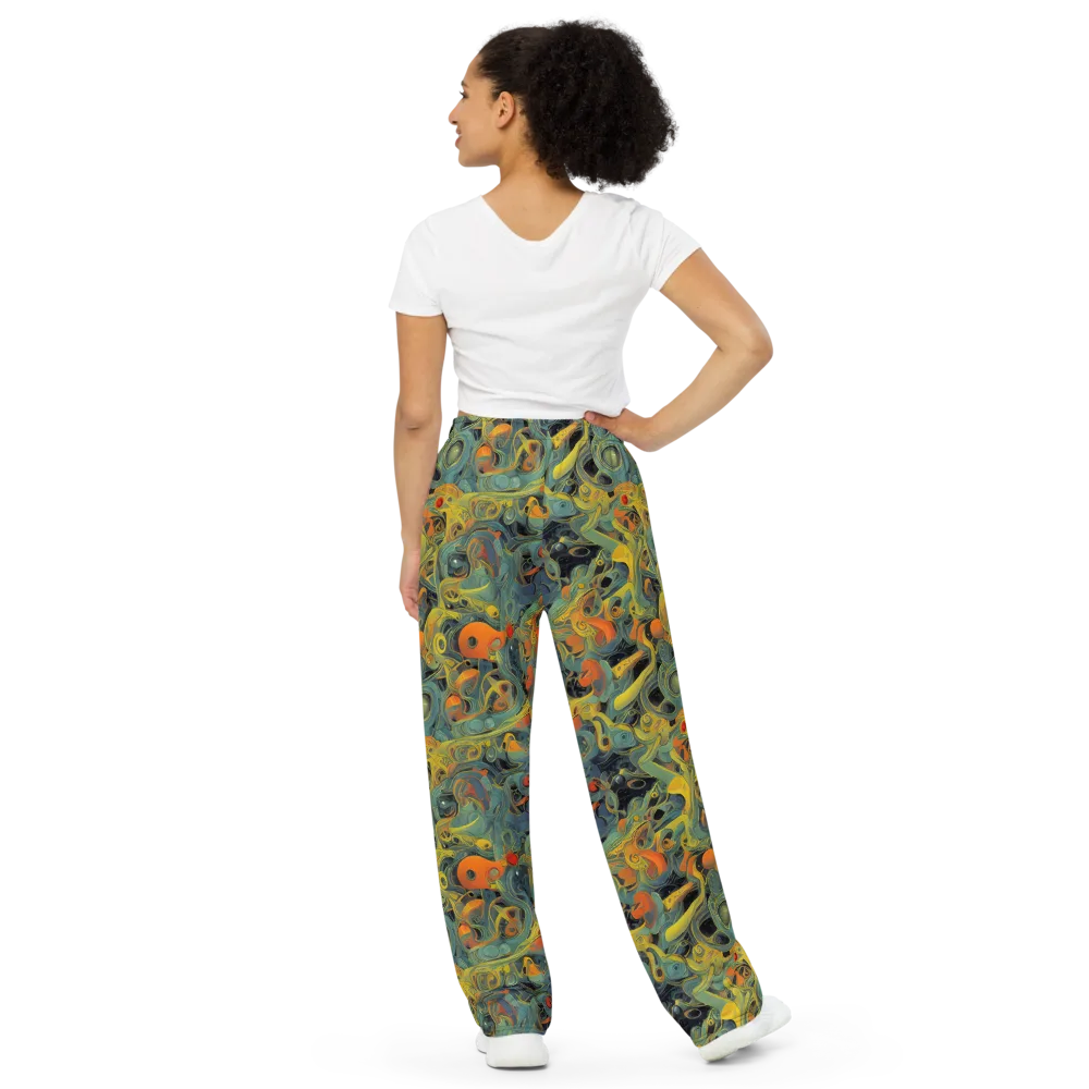 Orbital Tide on Wide-Leg Pants — Back