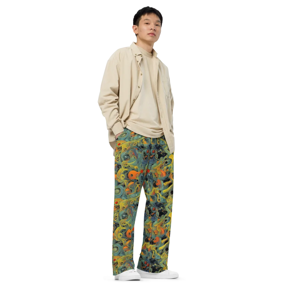 Orbital Tide on Wide-Leg Pants — Right Front