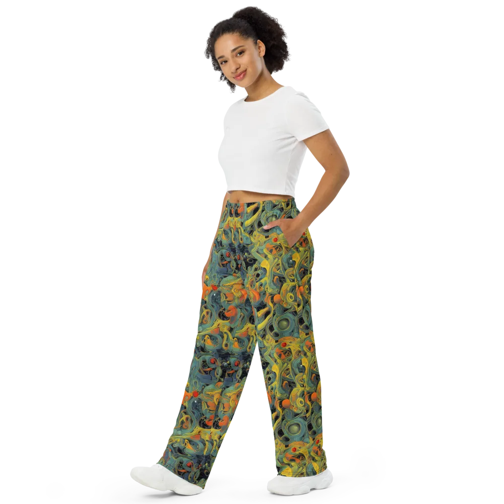 Orbital Tide on Wide-Leg Pants — Left Front