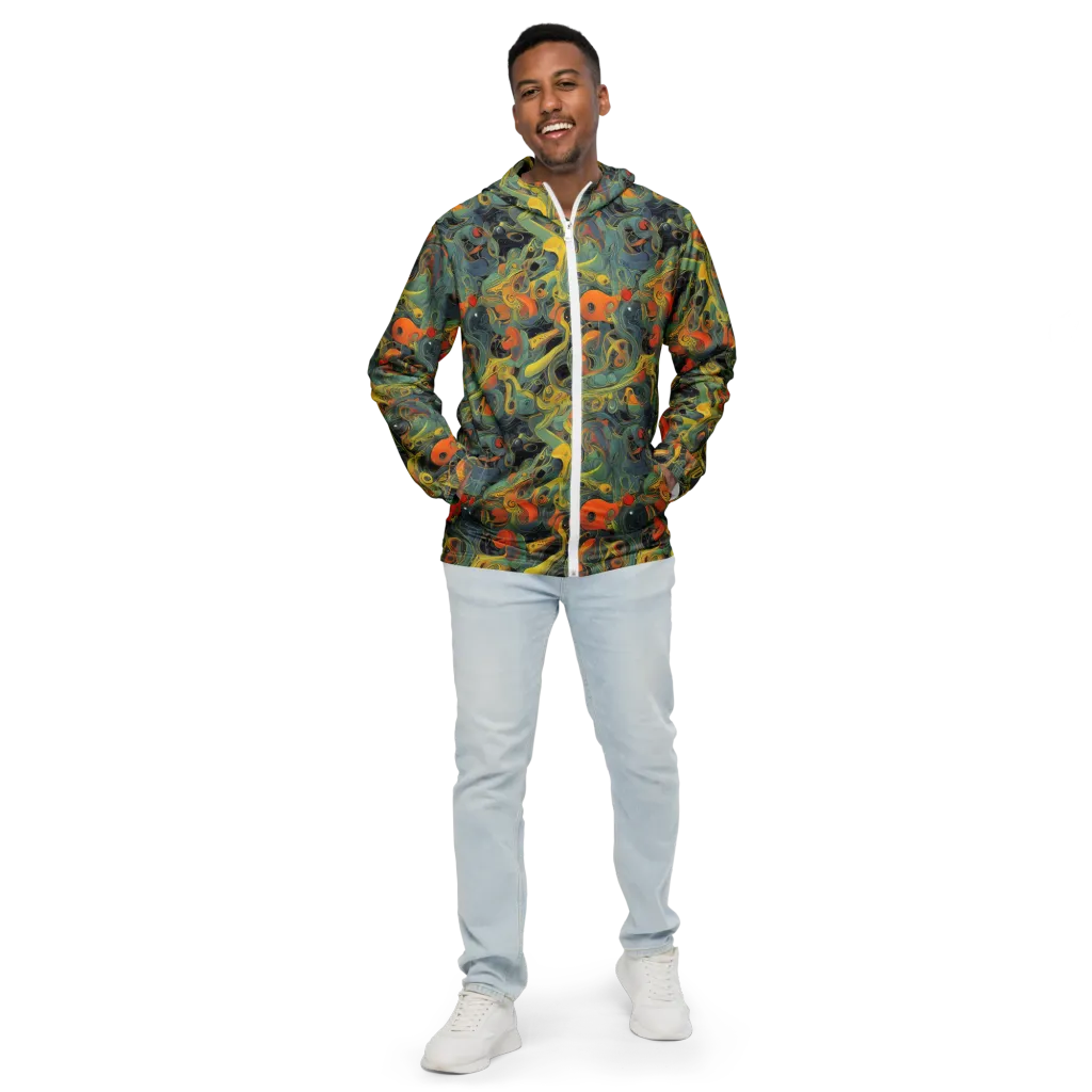 Orbital Tide on Men's Windbreaker — Front