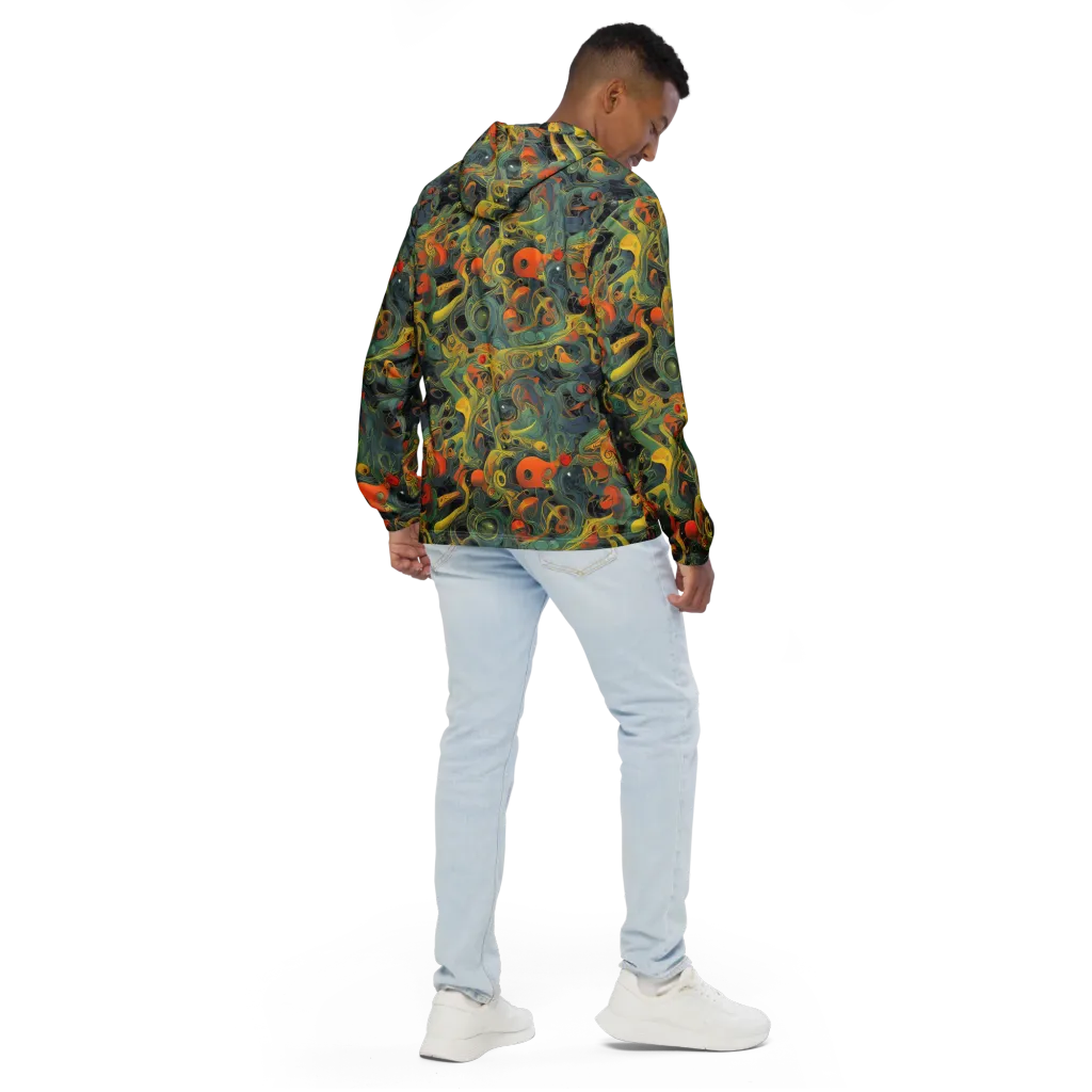 Orbital Tide on Men's Windbreaker — Back