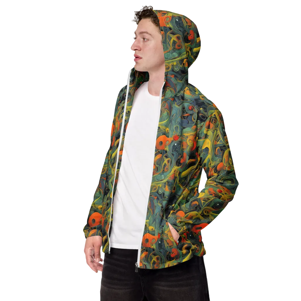 Orbital Tide on Men's Windbreaker — Left Front