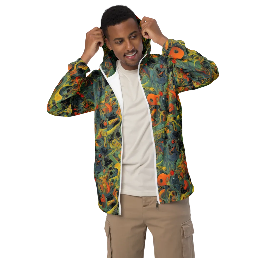 Orbital Tide on Men's Windbreaker — Front