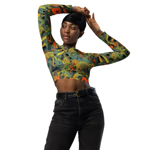Orbital Tide on a Long Sleeve Crop Top