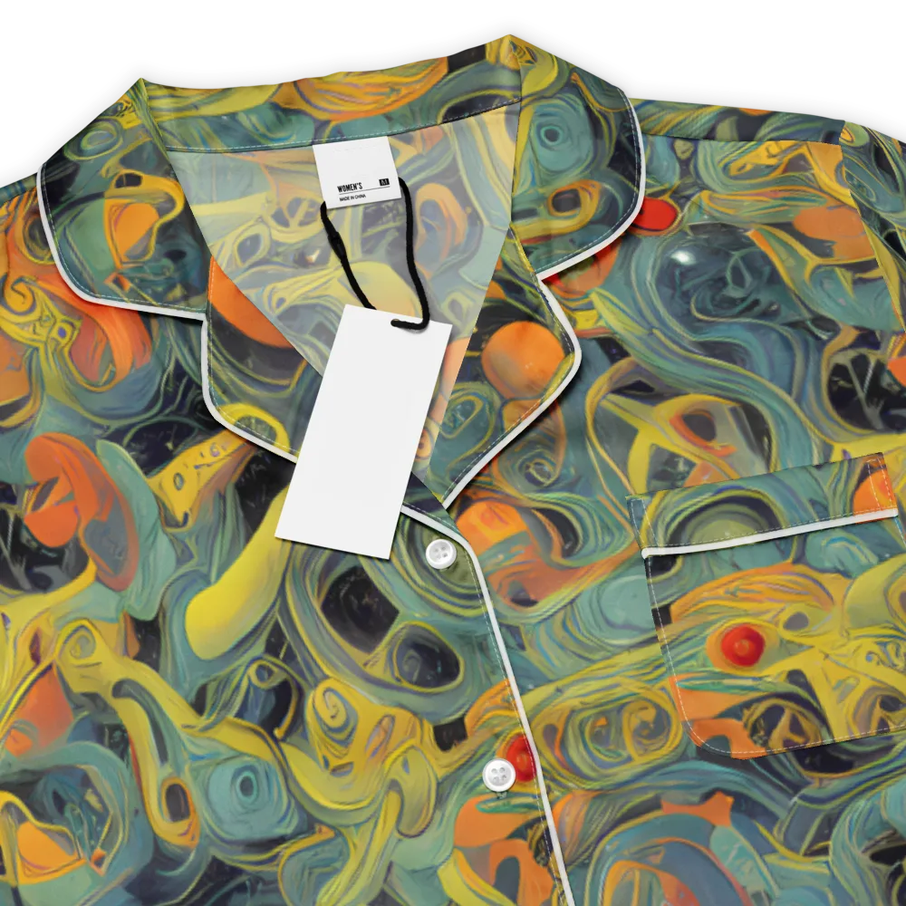 Orbital Tide on Women's Short Sleeve Pajama Top — Product details