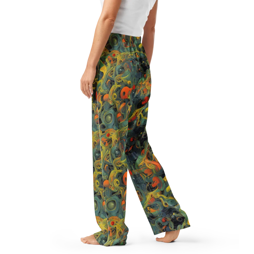 Orbital Tide on Women's Pajama Pants — Left