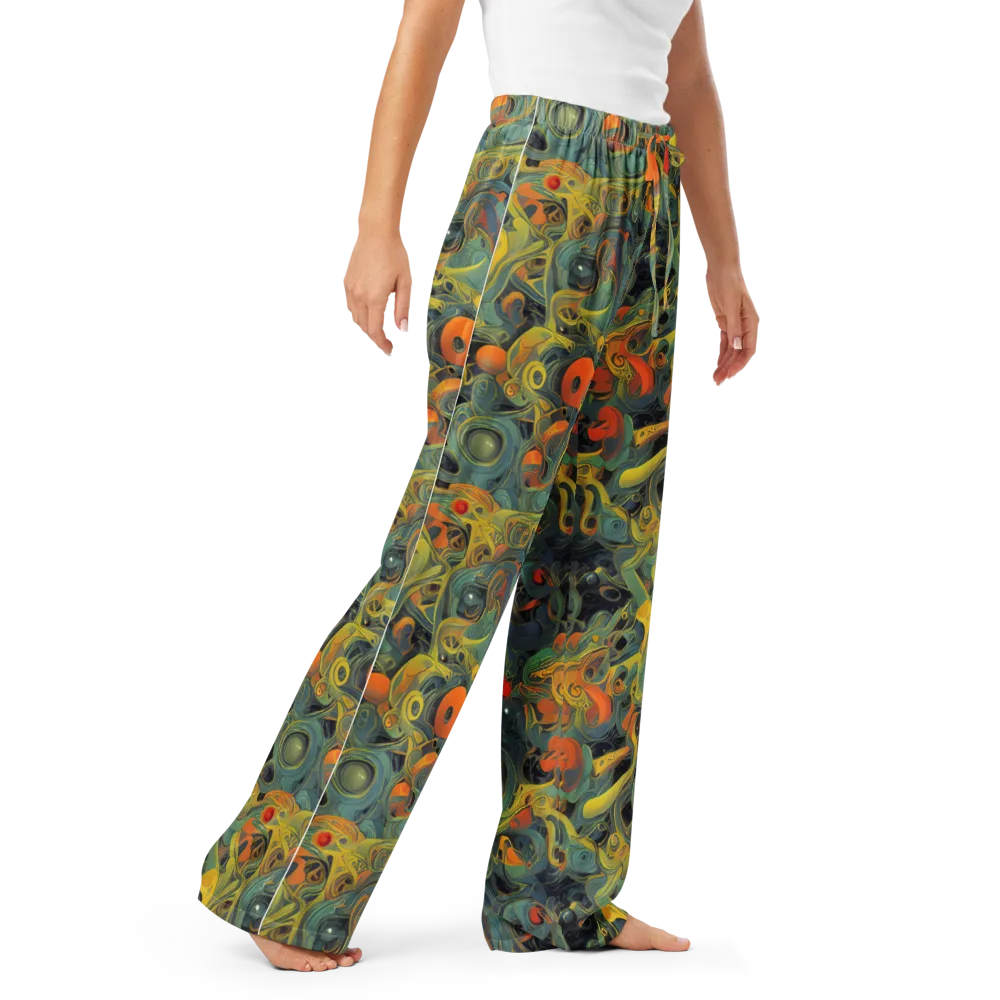 Orbital Tide on Women's Pajama Pants — Right Front