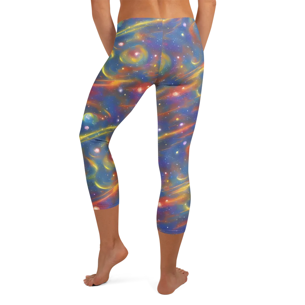 Astral Aurora on Capri Leggings — Back