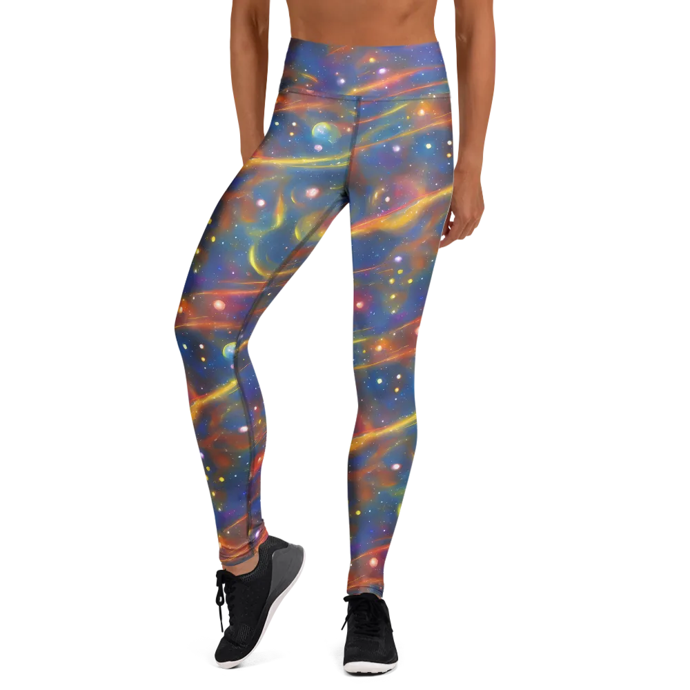 Astral Aurora on Yoga Leggings — Front