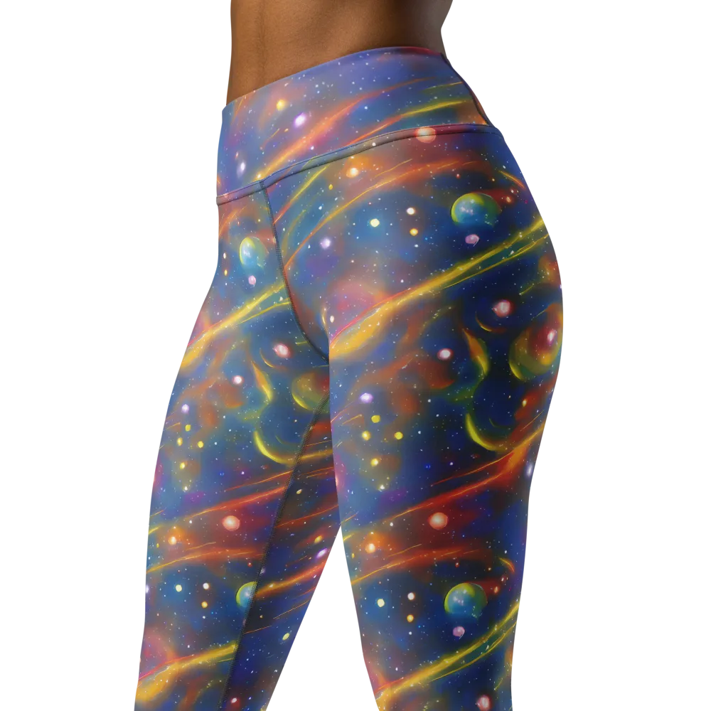 Astral Aurora on Yoga Leggings — Left Front