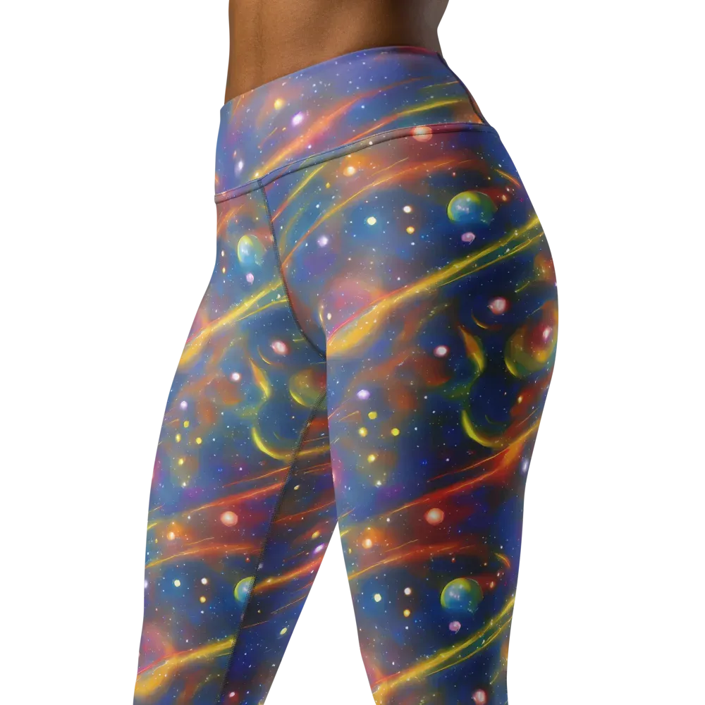 Astral Aurora on Yoga Leggings — Left Front