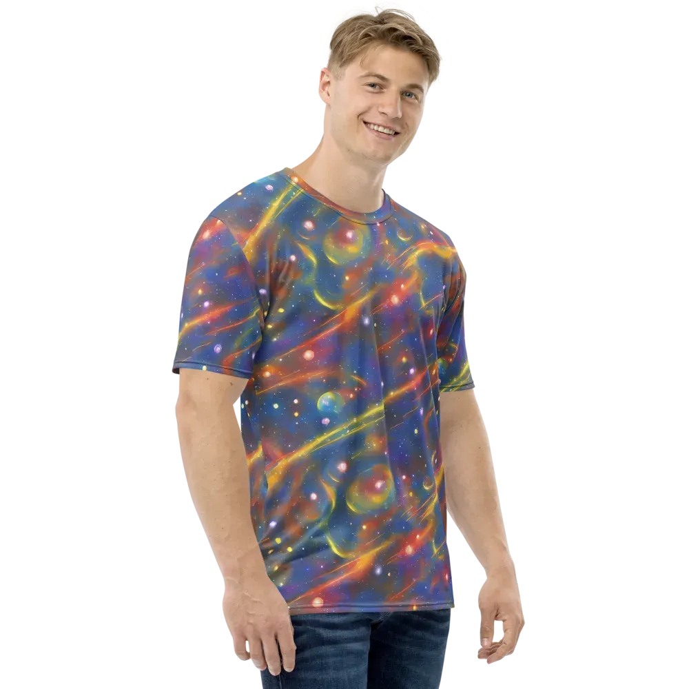 Astral Aurora on Men's Crew Neck T-Shirt — Right