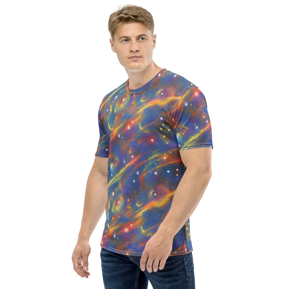 Astral Aurora on Men's Crew Neck T-Shirt — Left