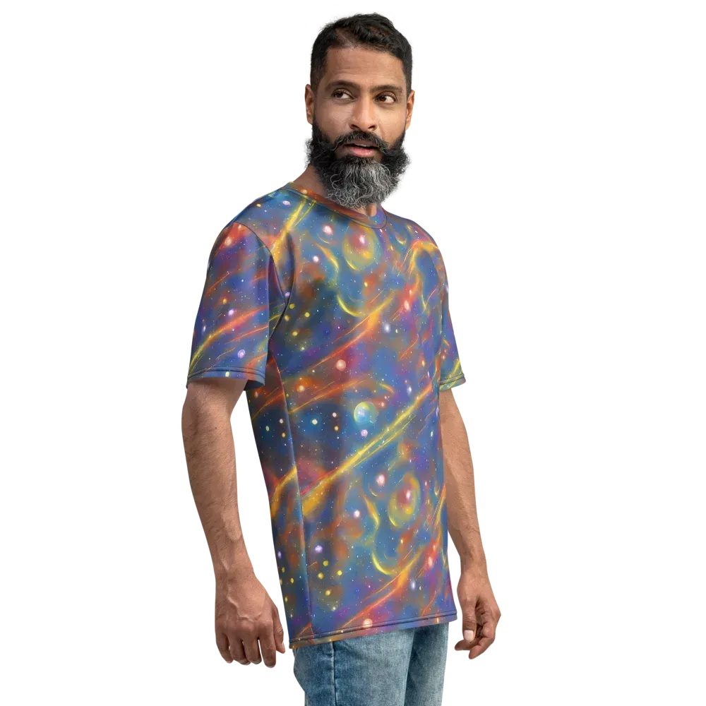 Astral Aurora on Men's Crew Neck T-Shirt — Right