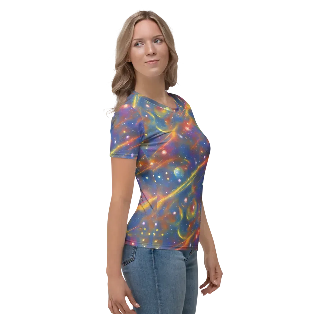 Astral Aurora on Women's Crew Neck T-Shirt — Right