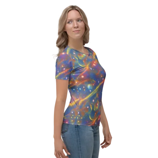 Astral Aurora on a Women's Crew Neck T-Shirt