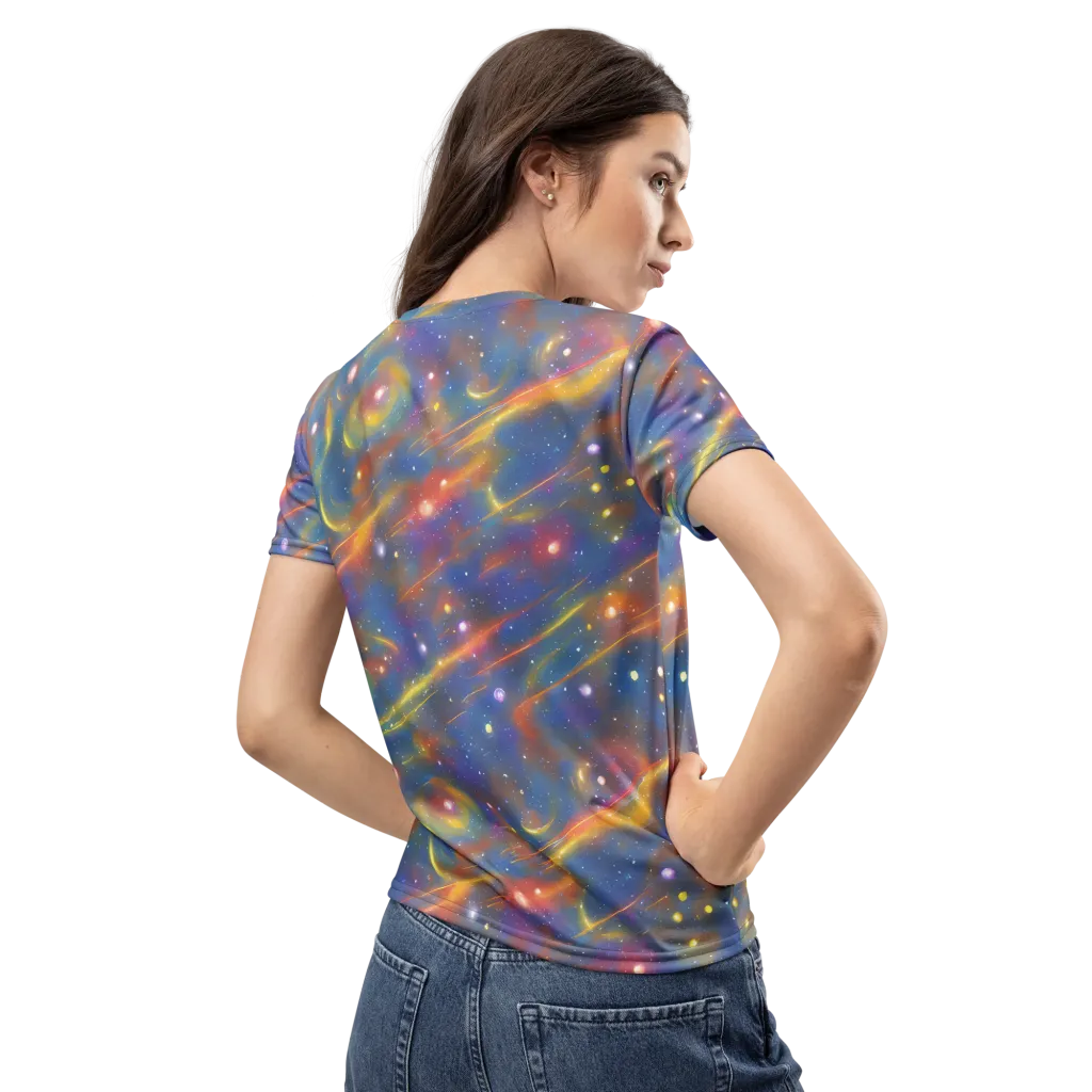 Astral Aurora on Women's Crew Neck T-Shirt — Back