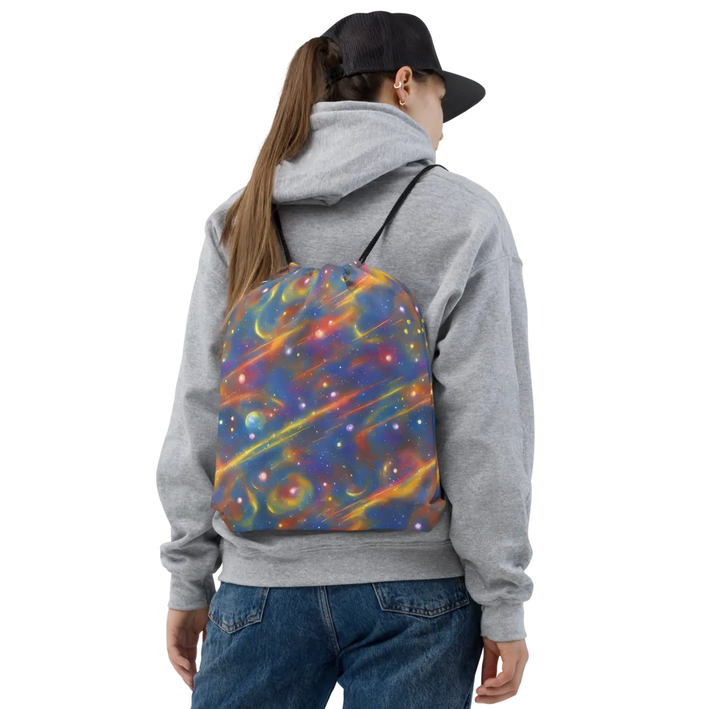 Astral Aurora on Drawstring Bag — Front
