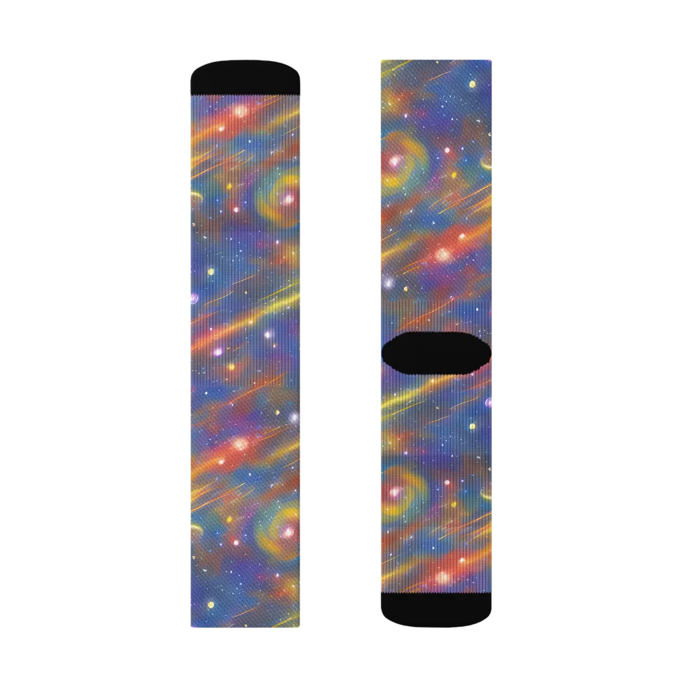 Astral Aurora on Socks — Left Sock