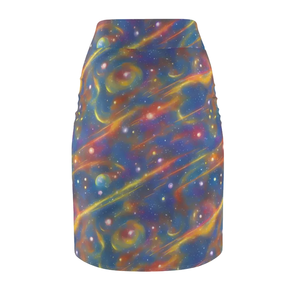 Astral Aurora on Pencil Skirt — Back