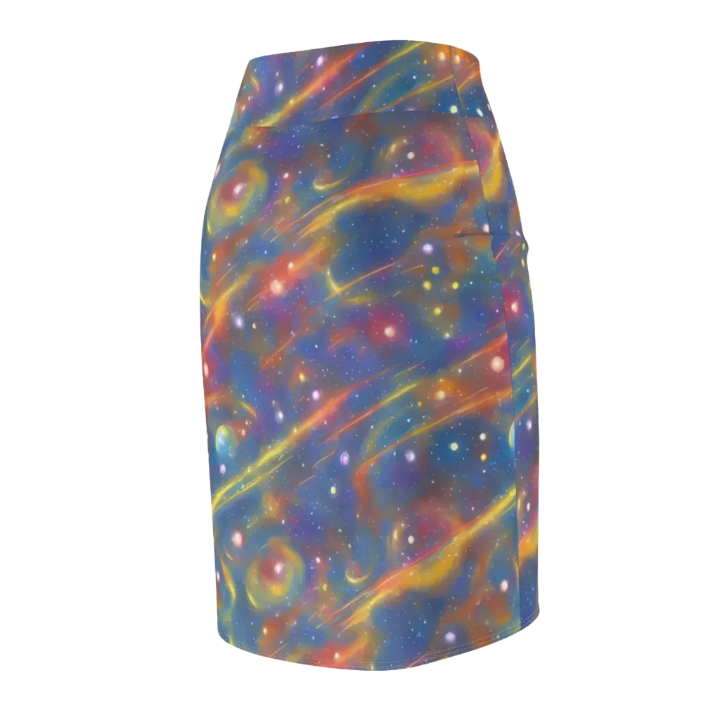 Astral Aurora on Pencil Skirt — Back Side