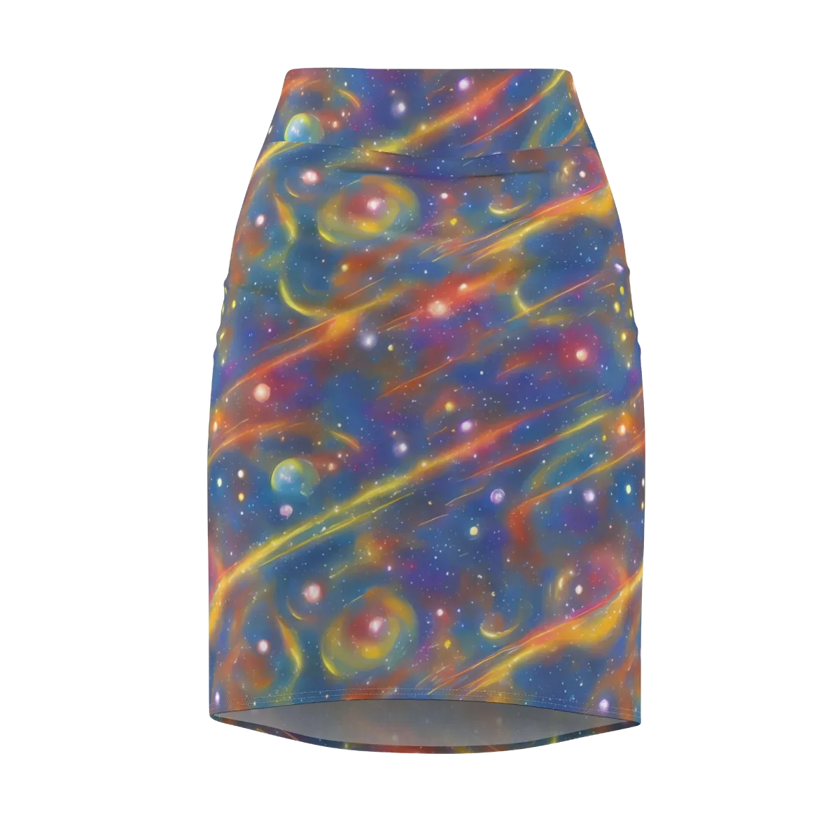 Astral Aurora on Pencil Skirt — Front