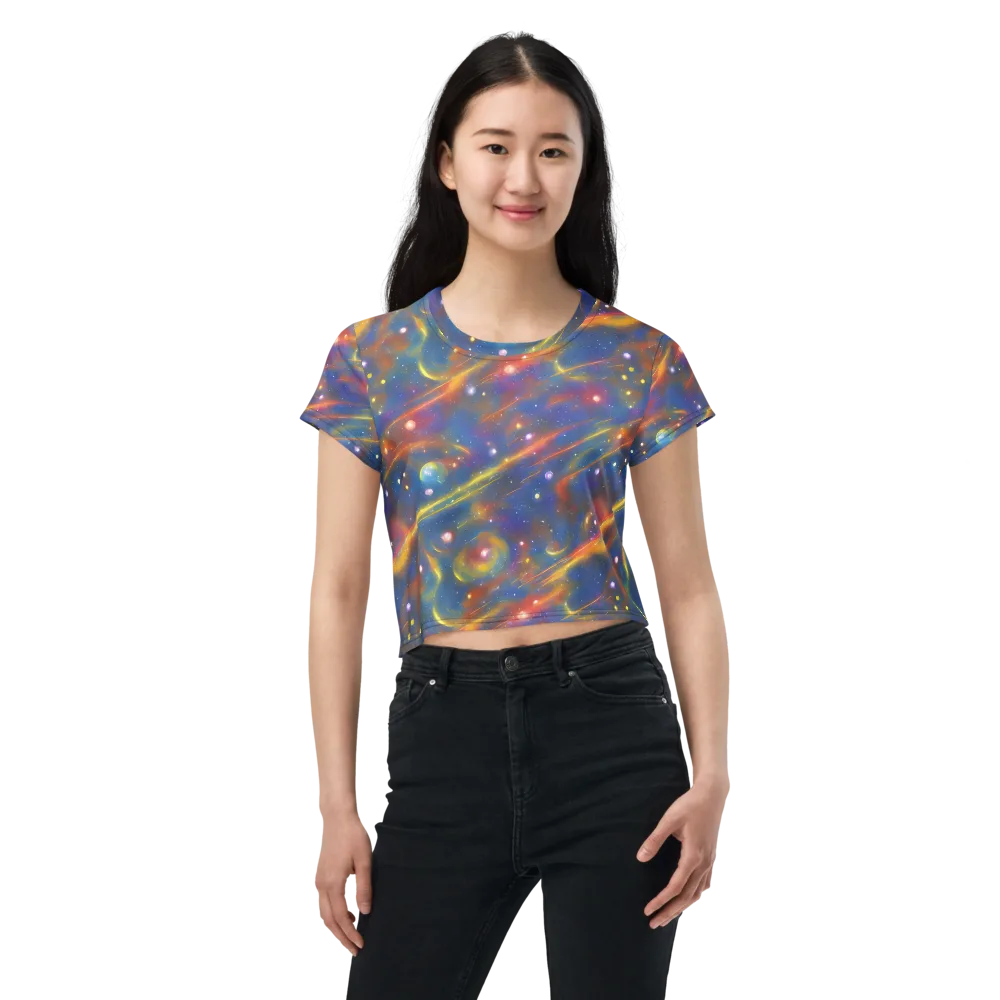 Astral Aurora on Crop Tee — Front
