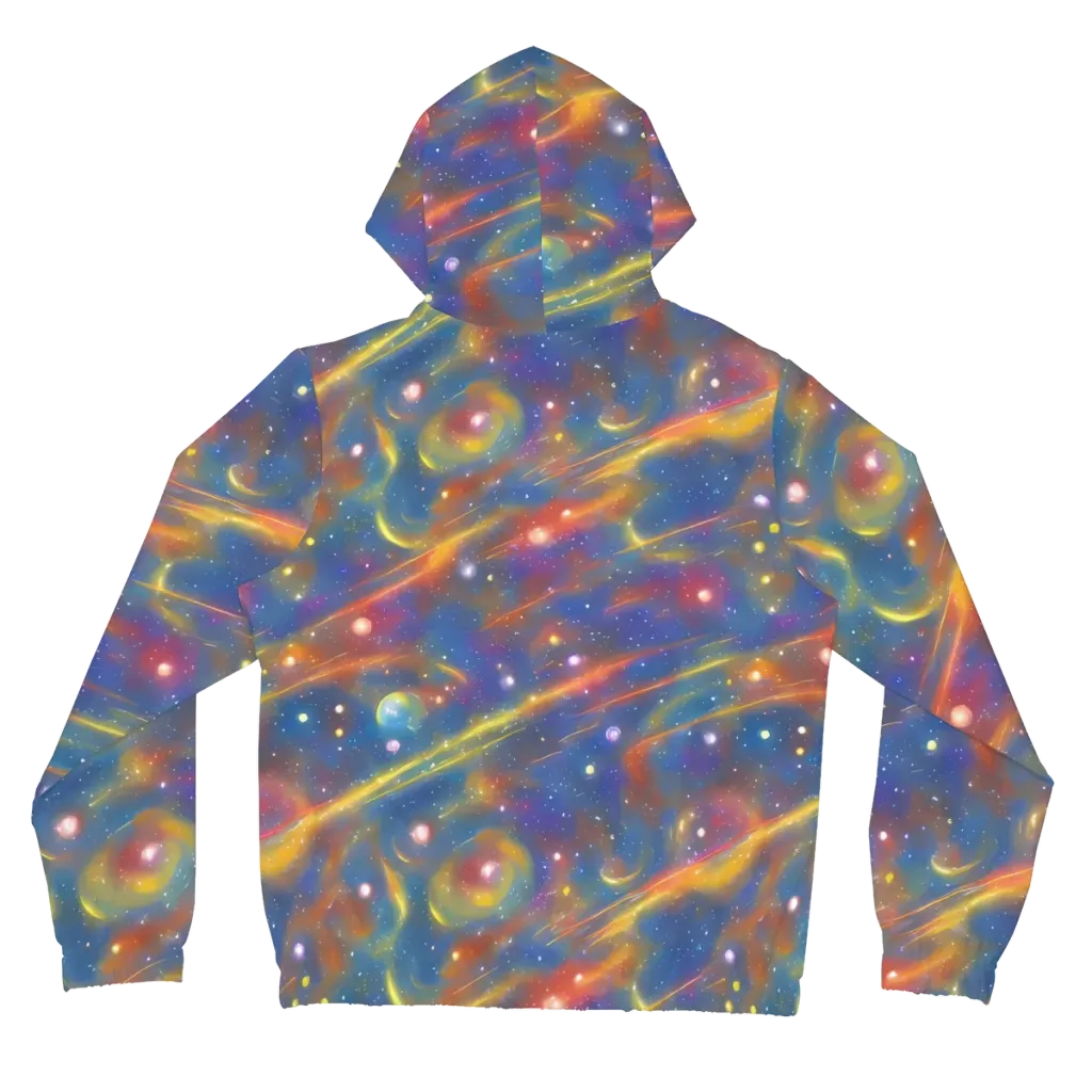 Astral Aurora on Women's Full-Zip Hoodie — Back