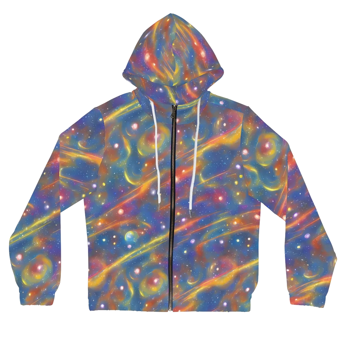Astral Aurora on Women's Full-Zip Hoodie — Front