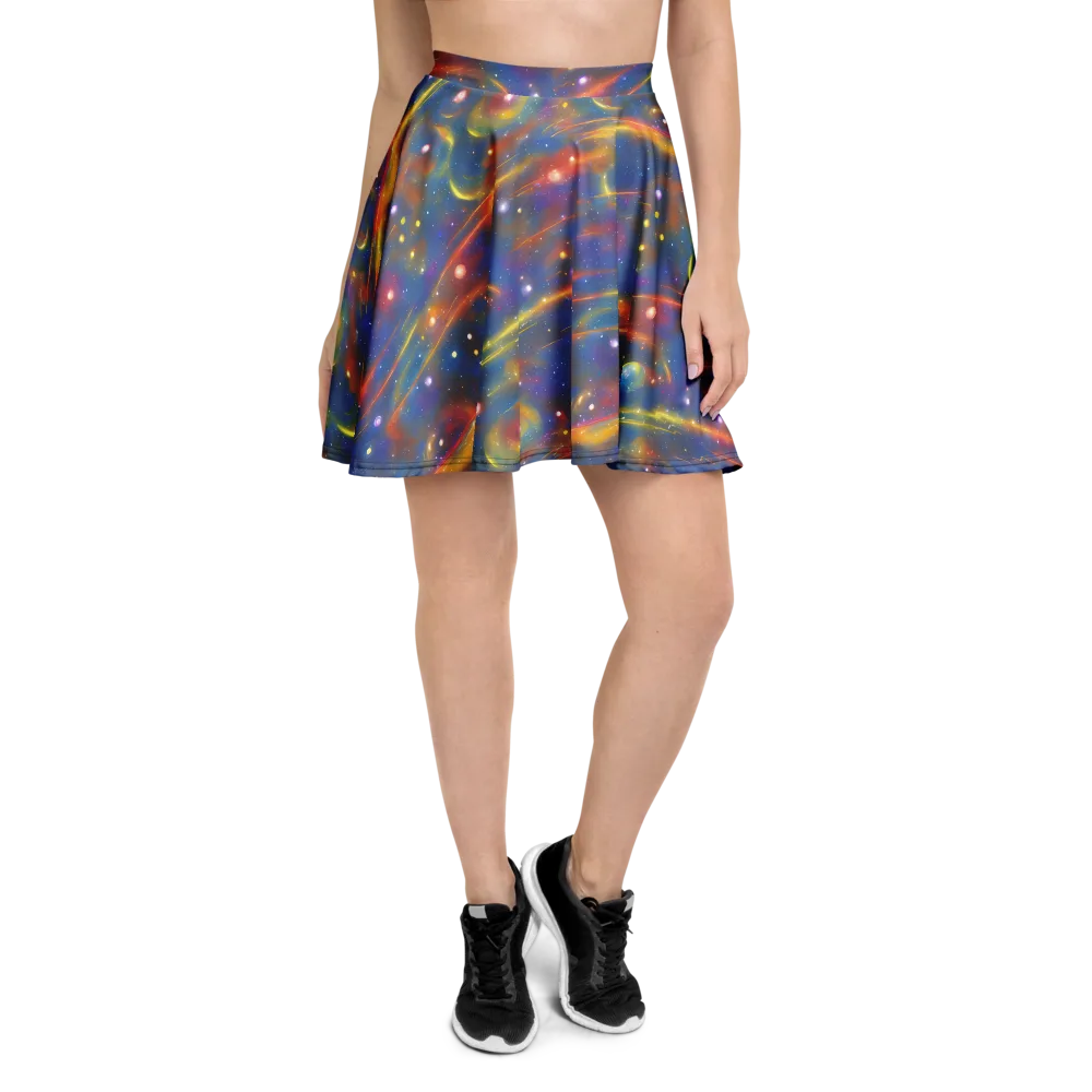 Astral Aurora on Skater Skirt — Front