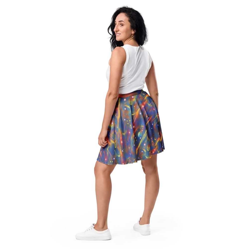 Astral Aurora on Skater Skirt — Back