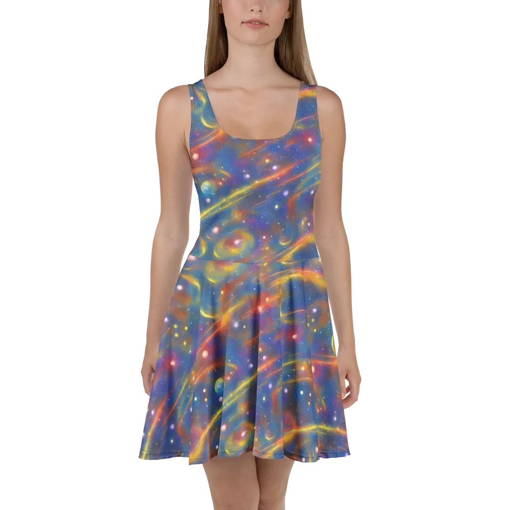Astral Aurora on Skater Dress — Front