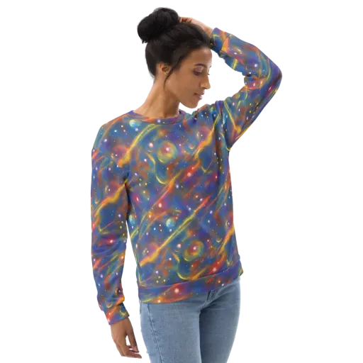 Astral Aurora on a Sweatshirt