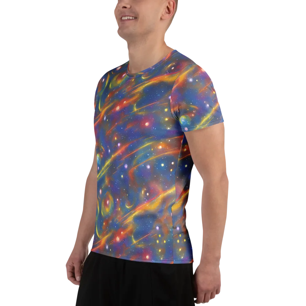 Astral Aurora on Men's Athletic T-Shirt — Left