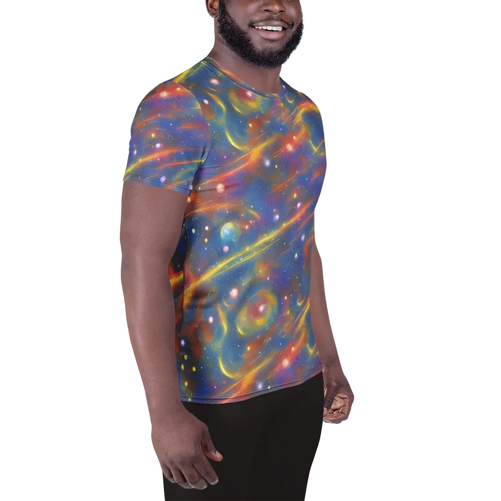 Astral Aurora on Men's Athletic T-Shirt — Right