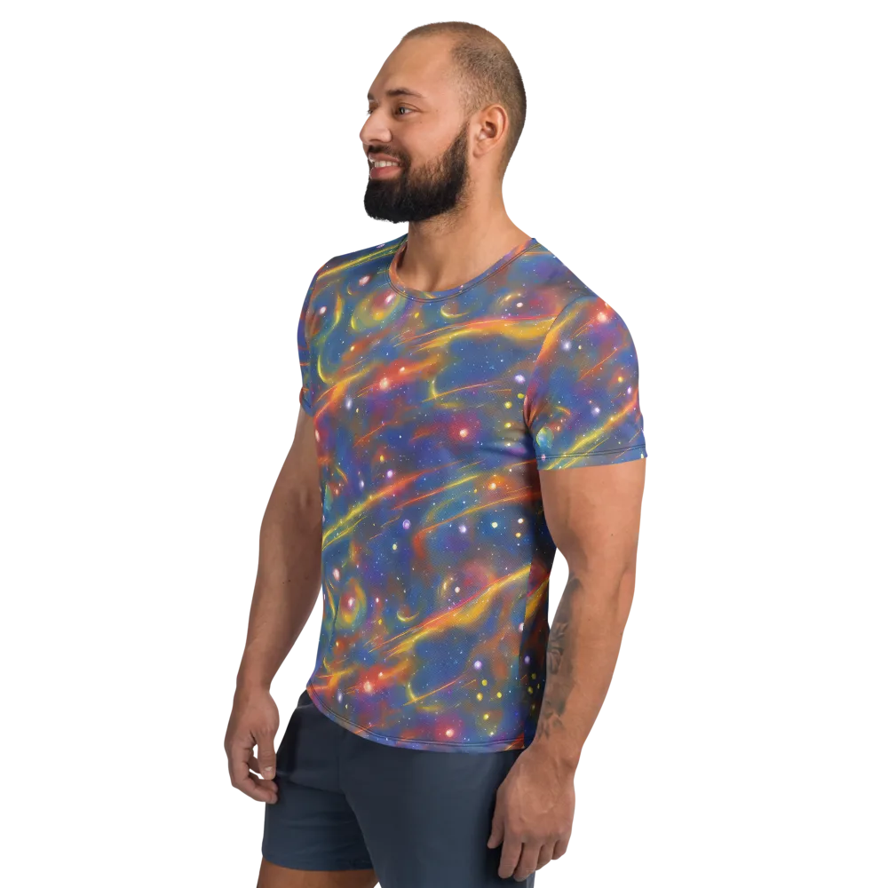 Astral Aurora on Men's Athletic T-Shirt — Left