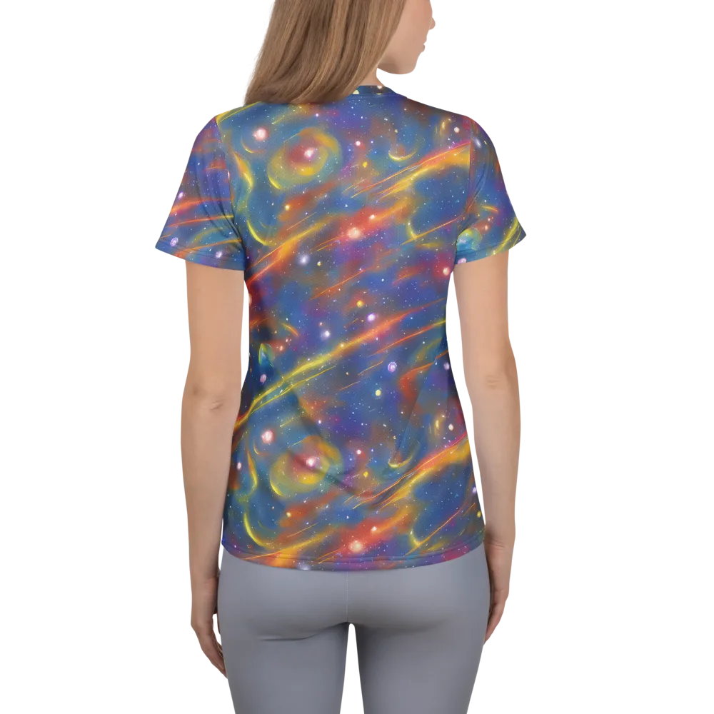 Astral Aurora on Women's Athletic T-Shirt — Back