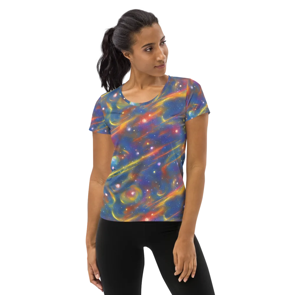 Astral Aurora on Women's Athletic T-Shirt — Front