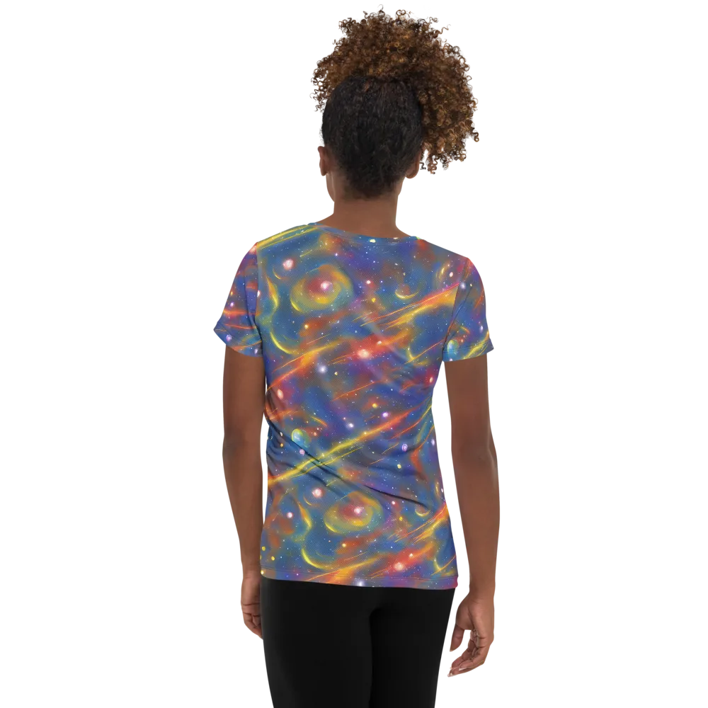 Astral Aurora on Women's Athletic T-Shirt — Back