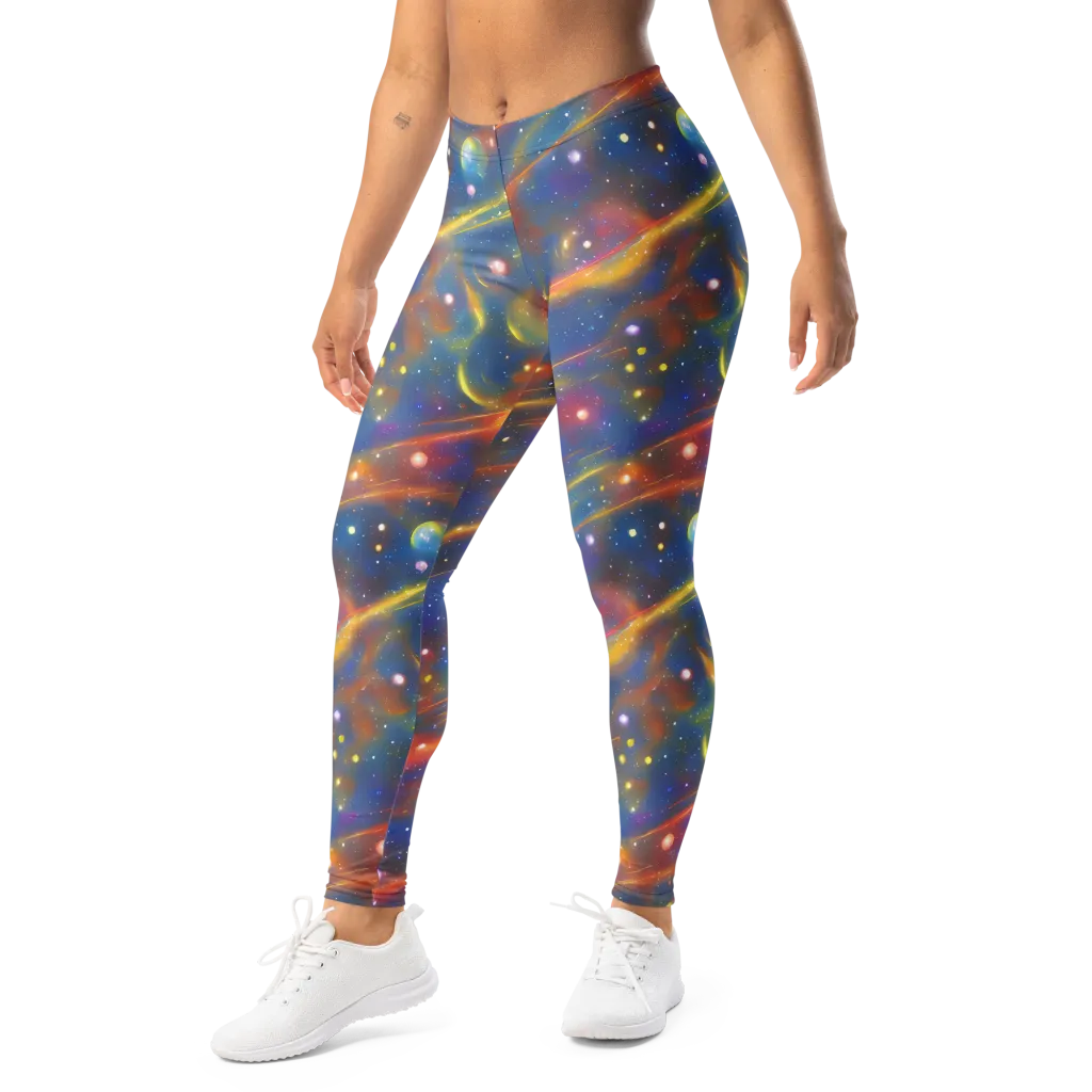 Astral Aurora on Leggings — Left Front