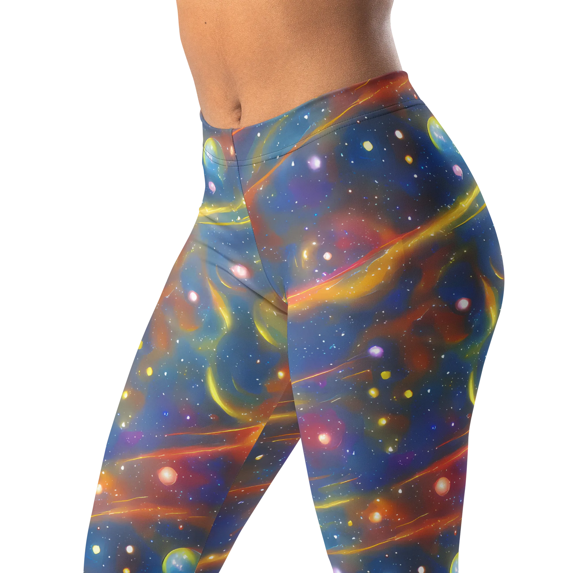 Astral Aurora on Leggings — Left Front