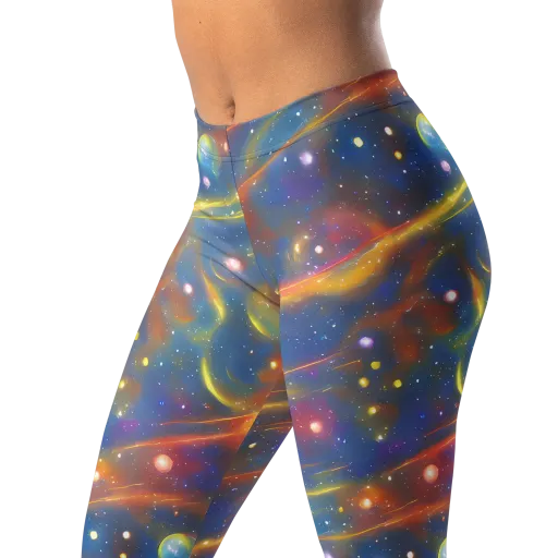 Astral Aurora on a Leggings