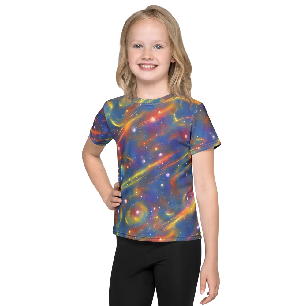 Astral Aurora on Kids Crew Neck T-Shirt — Front