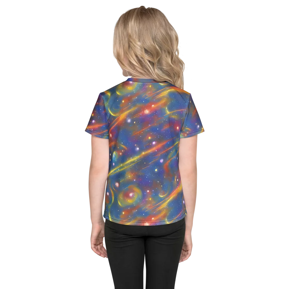 Astral Aurora on Kids Crew Neck T-Shirt — Back