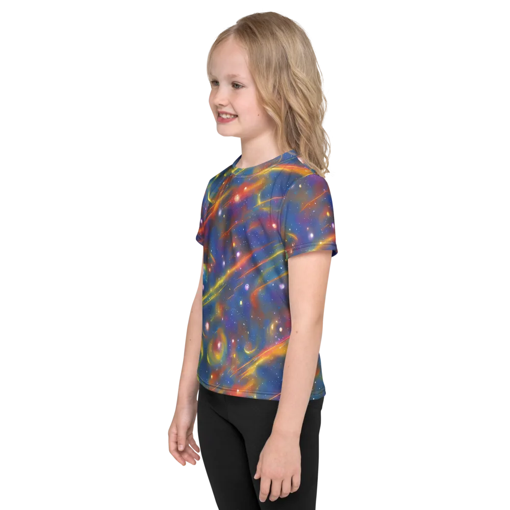 Astral Aurora on Kids Crew Neck T-Shirt — Left