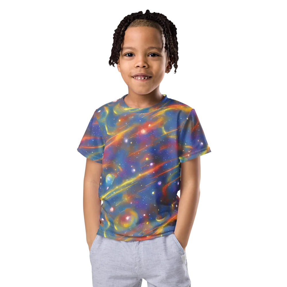 Astral Aurora on Kids Crew Neck T-Shirt — Front