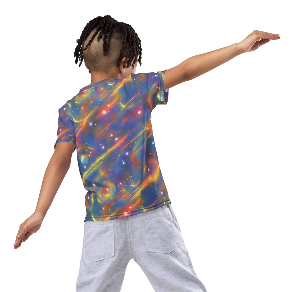 Astral Aurora on Kids Crew Neck T-Shirt — Back
