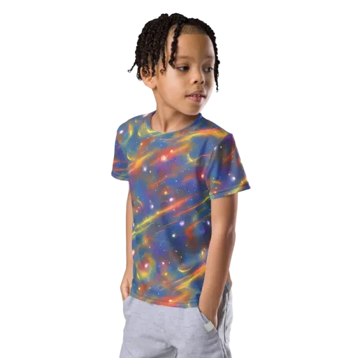 Astral Aurora on a Kids Crew Neck T-Shirt